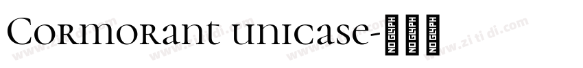 Cormorant unicase字体转换
